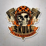 Car & Motorbike Stickers: Skull Motor 3