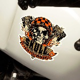 Car & Motorbike Stickers: Skull Motor 5