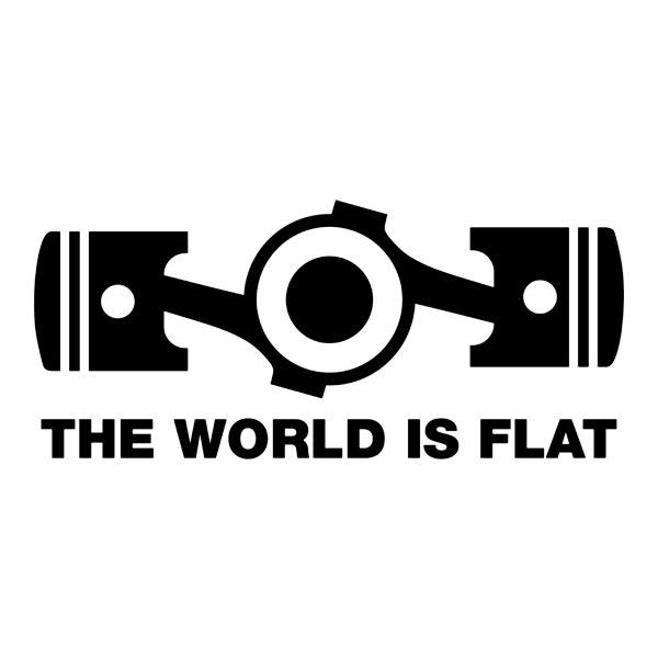 Car & Motorbike Stickers: The World is Flat