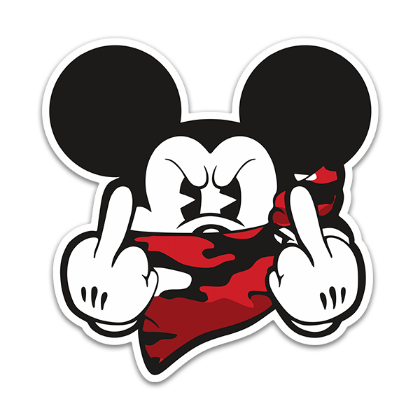 Car & Motorbike Stickers: Angry Mickey II