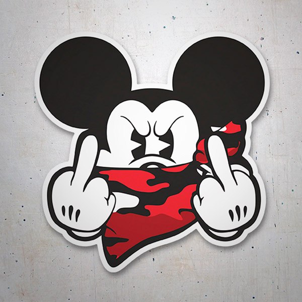 Car & Motorbike Stickers: Angry Mickey II