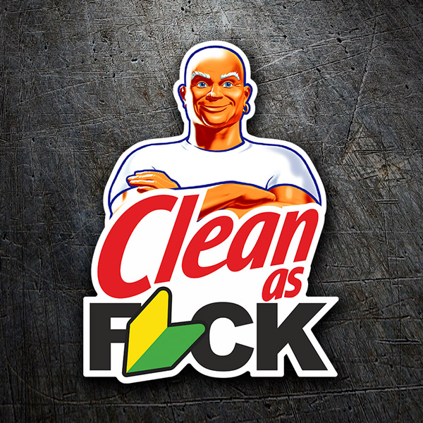 Car & Motorbike Stickers: Mr Clean