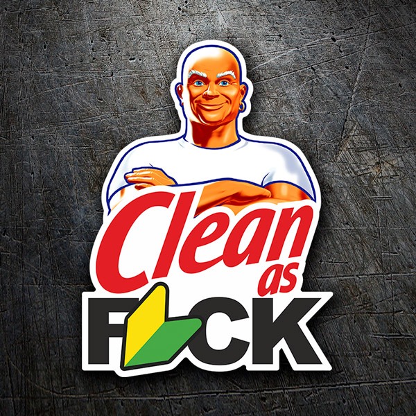 Car & Motorbike Stickers: Mr Clean