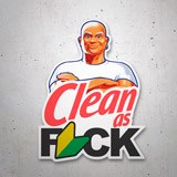 Car & Motorbike Stickers: Mr Clean 3