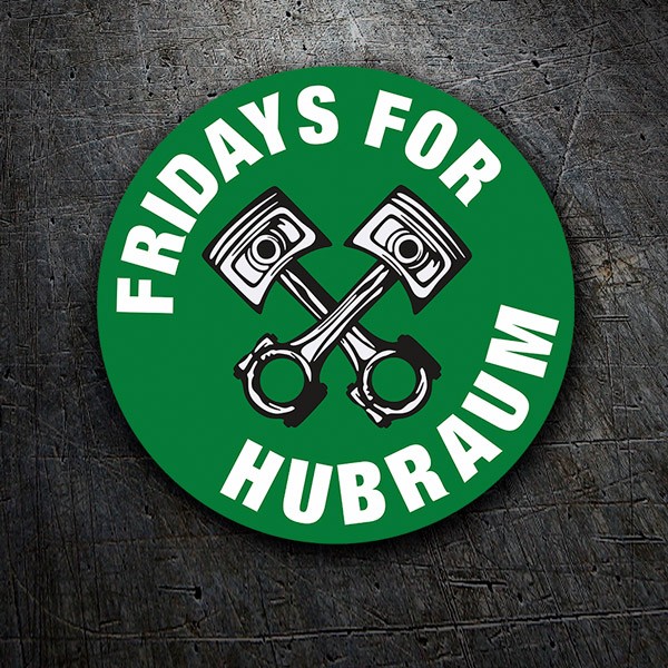 Car & Motorbike Stickers: Fridays for Hubraum