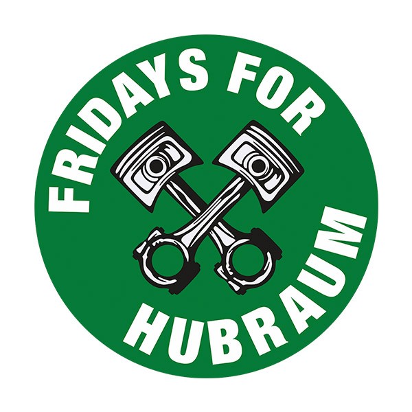 Car & Motorbike Stickers: Fridays for Hubraum