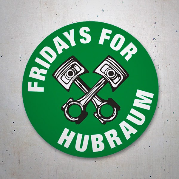 Car & Motorbike Stickers: Fridays for Hubraum