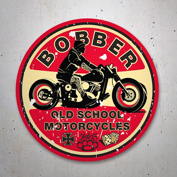 Car & Motorbike Stickers: Bobber Old School Motorcycles