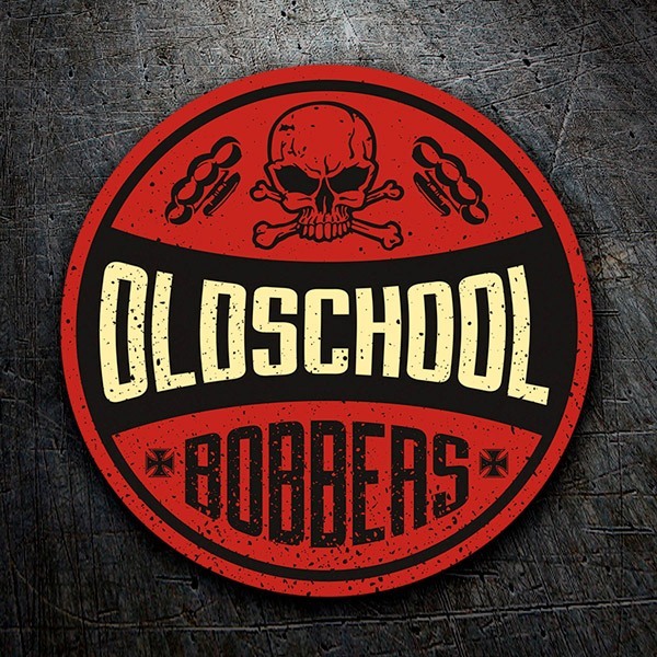 Car & Motorbike Stickers: Old School Bobbers