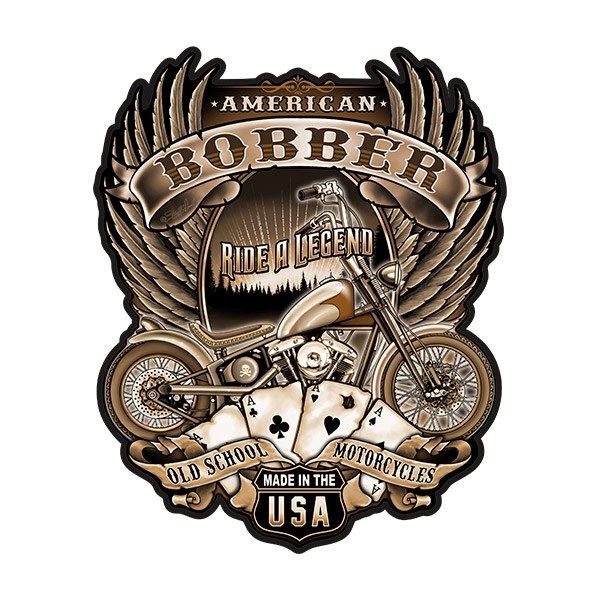 Car & Motorbike Stickers: American Bobber