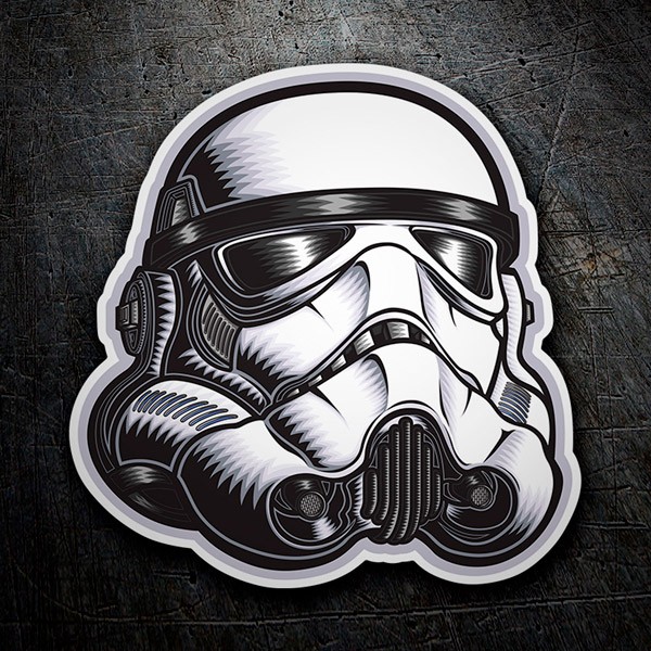 Car & Motorbike Stickers: Stormtrooper Helmet 1