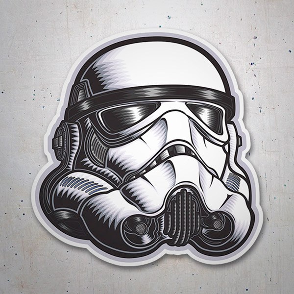 Car & Motorbike Stickers: Stormtrooper Helmet