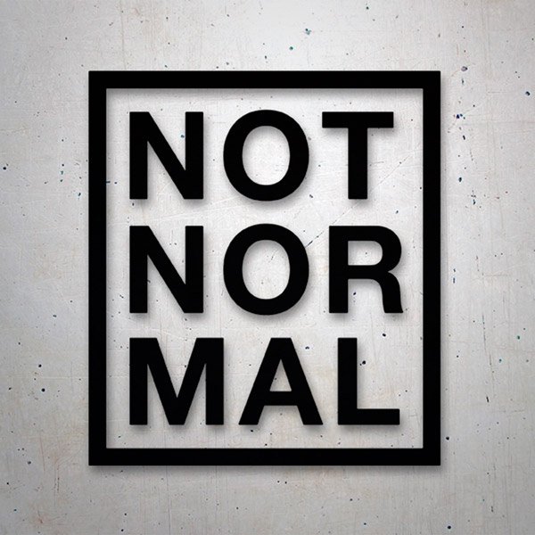 Car & Motorbike Stickers: Not Normal