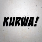 Car & Motorbike Stickers: Kurwa! 2