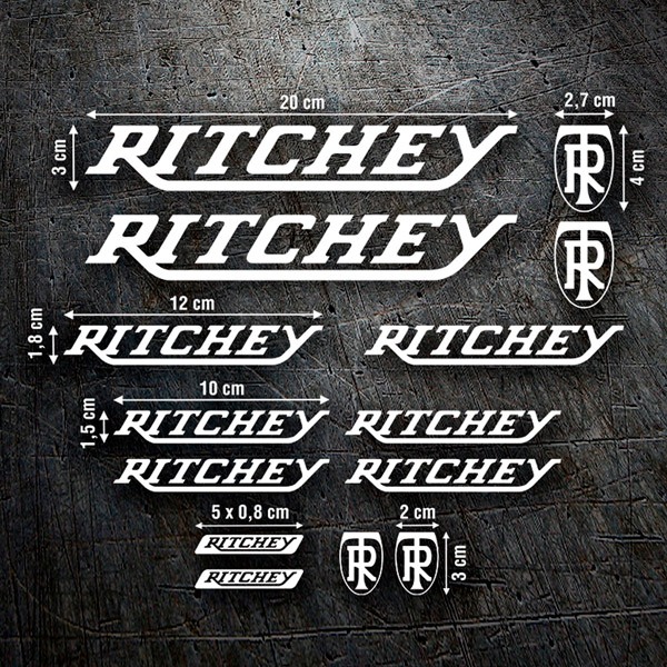 Car & Motorbike Stickers: Set 14X Ritchey