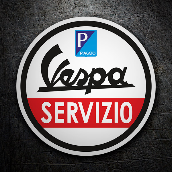 Car & Motorbike Stickers: Vespa Servizio 1