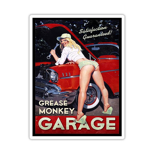 Car & Motorbike Stickers: Grease Monkey Garage