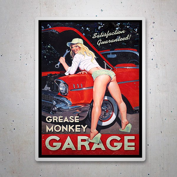 Car & Motorbike Stickers: Grease Monkey Garage