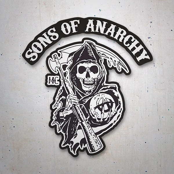 Car & Motorbike Stickers: Sons Of Anarchy MC Logo