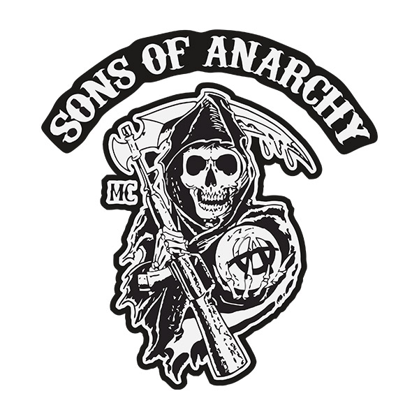 Car & Motorbike Stickers: Sons Of Anarchy MC Logo
