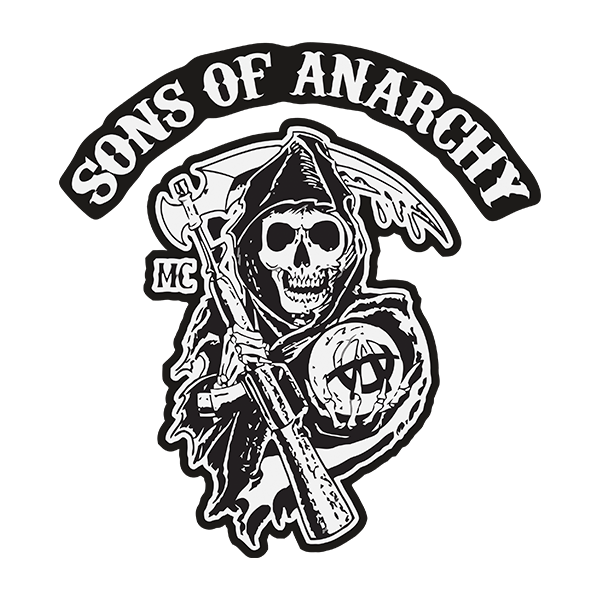 Car & Motorbike Stickers: Sons Of Anarchy MC Logo
