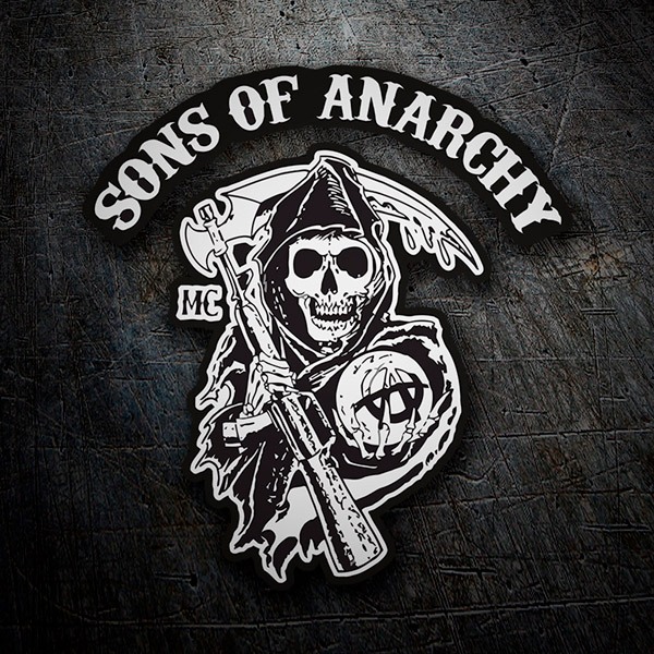 Car & Motorbike Stickers: Sons Of Anarchy MC Logo