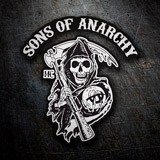 Car & Motorbike Stickers: Sons Of Anarchy MC Logo 3