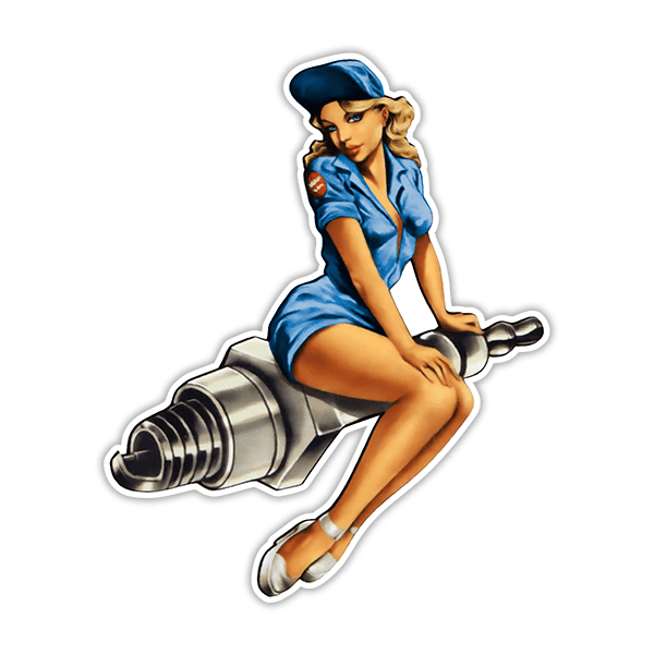 Car & Motorbike Stickers: Mechanical Girl