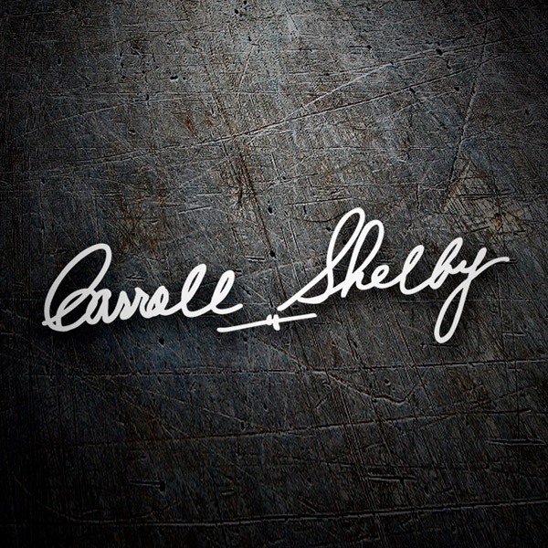 Car & Motorbike Stickers: Carroll Shelby Signature 0