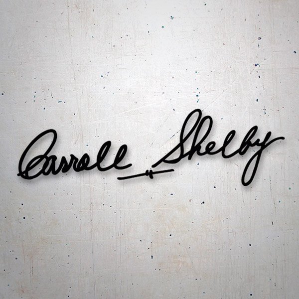 Car & Motorbike Stickers: Carroll Shelby Signature