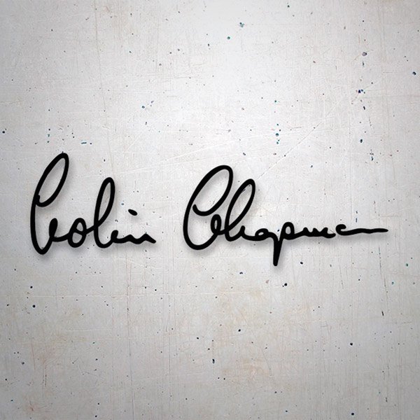 Car & Motorbike Stickers: Colin Chapman Signed