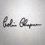 Car & Motorbike Stickers: Colin Chapman Signed 2