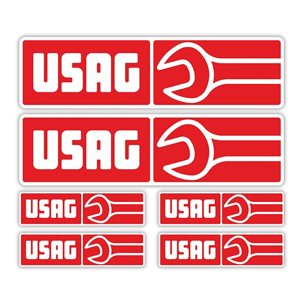 Car & Motorbike Stickers: Set 6X Usag