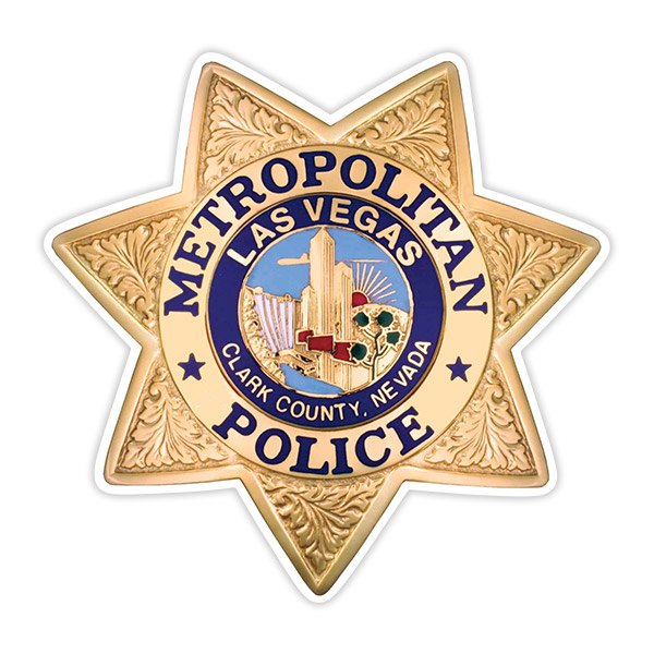 Car & Motorbike Stickers: Las Vegas Police