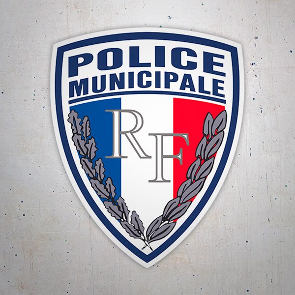 Car & Motorbike Stickers: Police Municipale