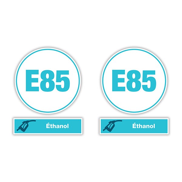 Camper van decals: Set 2X E85 Ethanol