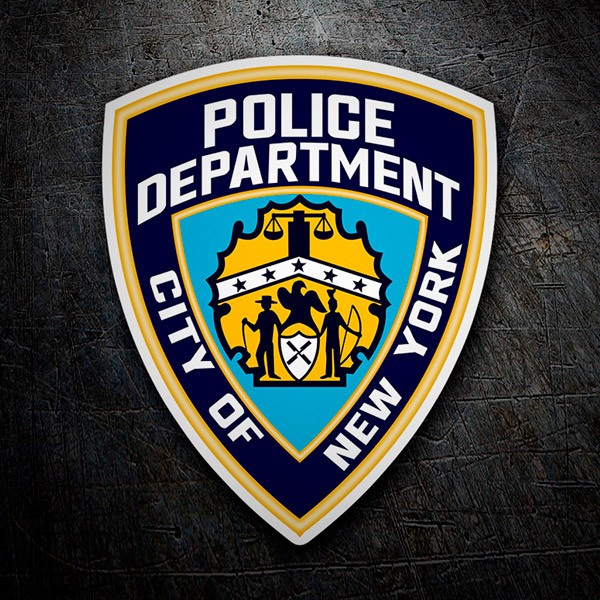Car & Motorbike Stickers: Police Department New York 1