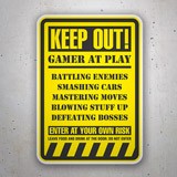 Car & Motorbike Stickers: Keep Out! Gamer at Play II 3