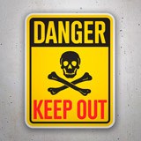 Car & Motorbike Stickers: Danger Keep Out II 3