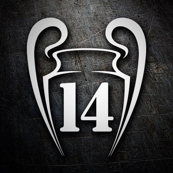 Car & Motorbike Stickers: Real Madrid 14 Champions League