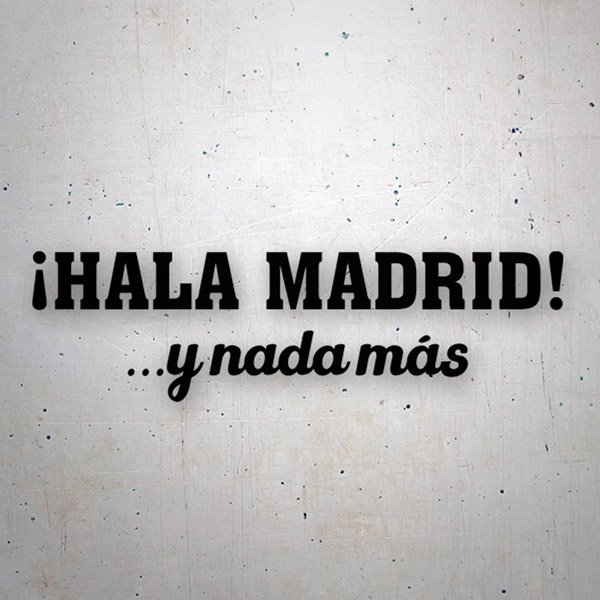 Car & Motorbike Stickers: Hala Madrid, Hymn