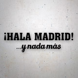 Car & Motorbike Stickers: Hala Madrid, Hymn 2