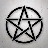Car & Motorbike Stickers: Star of Satan 2