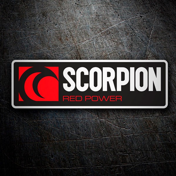 Car & Motorbike Stickers: Scorpion red power