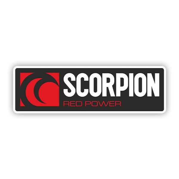 Car & Motorbike Stickers: Scorpion red power