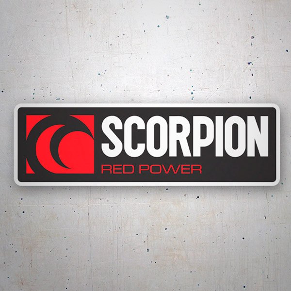 Car & Motorbike Stickers: Scorpion red power