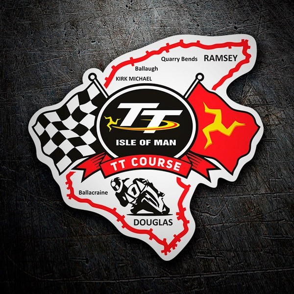 Car & Motorbike Stickers: Isle of Man TT Course