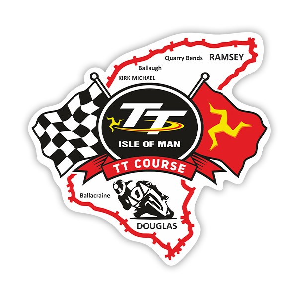 Car & Motorbike Stickers: Isle of Man TT Course