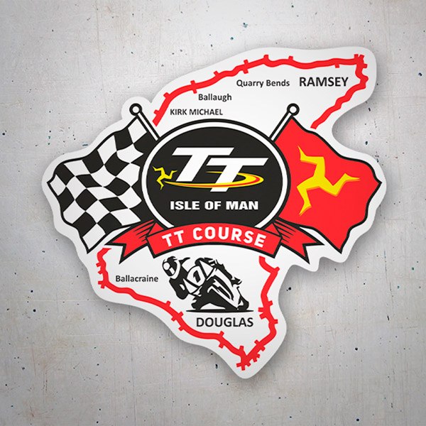 Car & Motorbike Stickers: Isle of Man TT Course