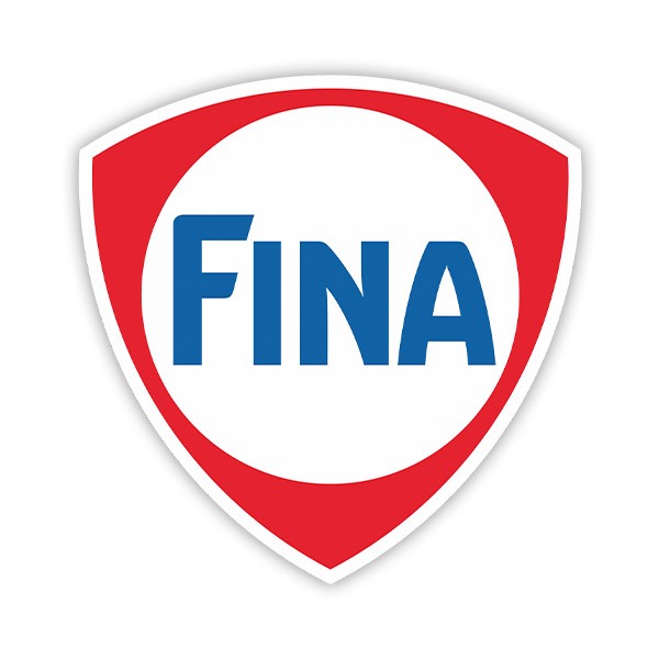 Car & Motorbike Stickers: Fina Oil